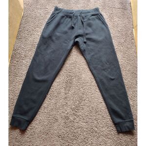 YoungLa Mens Black Jogger Sweatpants Fleece Size Large Gym Workout Athleisure